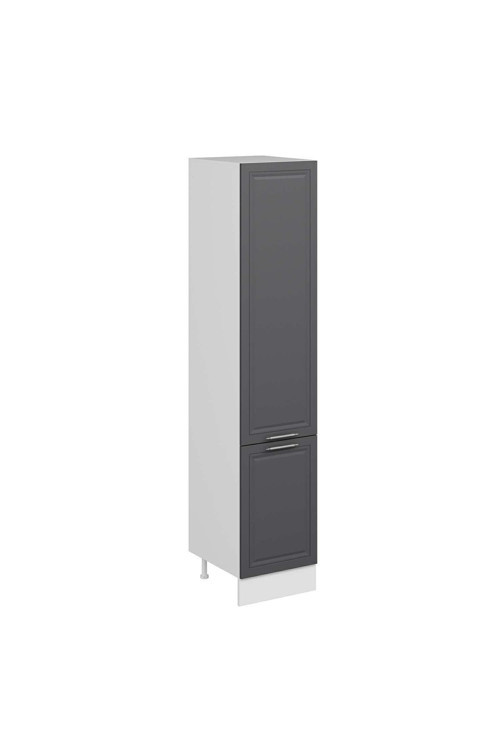 Mutfak Modül Mbr_C 50-H240Cm Boy Dolabı Beyaz Antrasit Suntalam