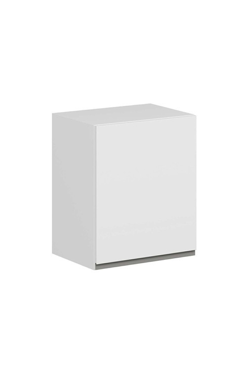Mutfak Modül Hg_J Üst 1Dk1R 50-H60Cm Dolap Beyaz Beyaz Mdf