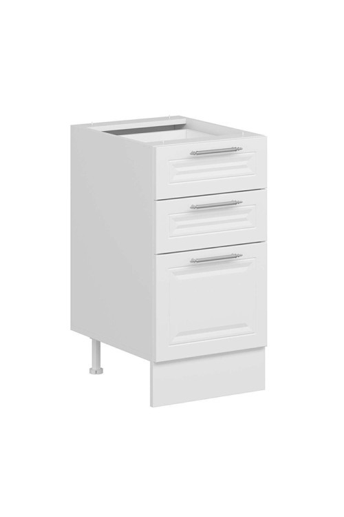 Mutfak Modül Mbr_C Alt 3Ç1B2K Nray 45Cm Dolap Beyaz Beyaz Mdf