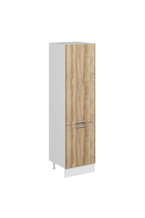 Mutfak Modül Duz 60-H222Cm Boy Dolabı Beyaz Dore Mdf