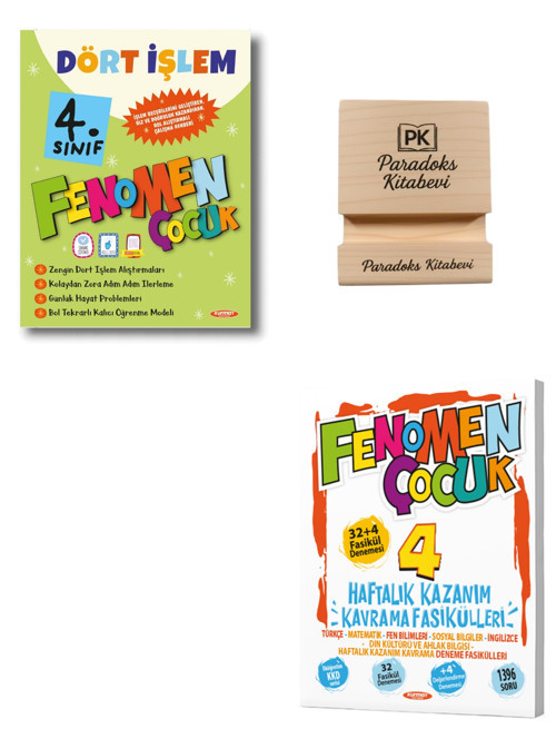 Fenomen 4. Sınıf Dört İşlem ve Haftalık Kazanım Kavrama Fasikülleri