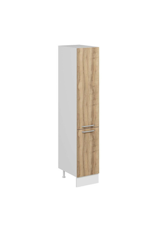 Mutfak Modül Duz 40-H210Cm Boy Dolabı Beyaz Dore Suntalam