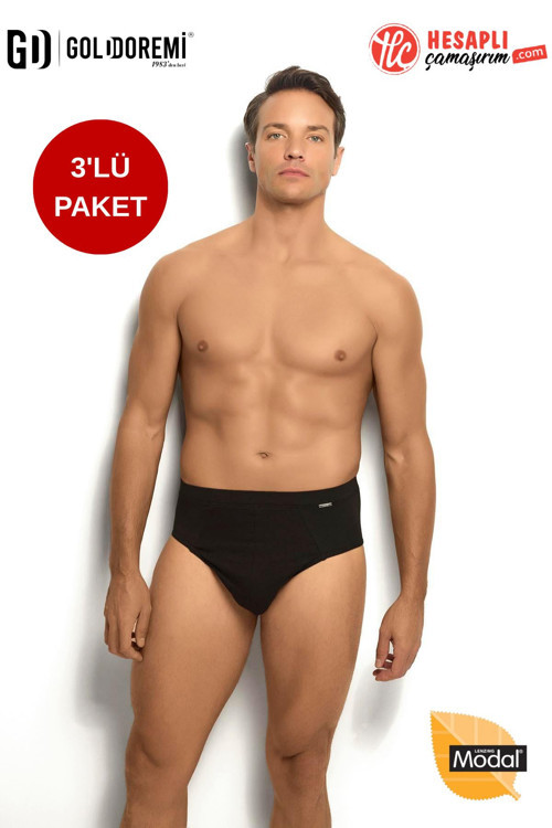Erkek Premium Modal Pamuklu Çok Rahat İz Yapmayan Lastik 3'lü Kutulu Slip Külot