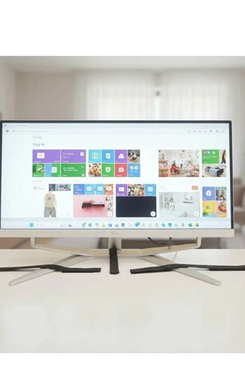 4LÜ Set Cırt Bantlı Ayaklı LCD TV All in One PC Bilgisayar Monitör Sabitleme Deprem Koruma Kemeri