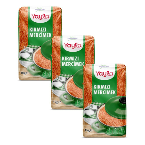 İthal Kırmızı Mercimek 1 kg x3