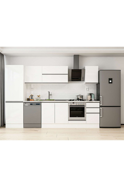 315X210 Cm High Gloss Mutfak Dolabı Mb-E90B60S45-2 High Gloss | Beyaz - Suntalam