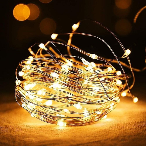Sarı Peri LED Flaşlı Işık – 3 Metre Dekoratif Oda ve Organizasyon Aydınlatması (4604)