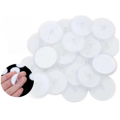 20 Adet Şeffaf Yuvarlak 3 Cm Çaplı Güçlü Disk Yapışkanlar (4604)