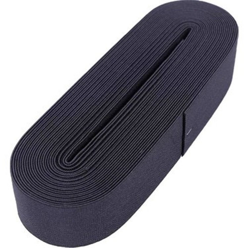 SİYAH - 4CM PAÇA LASTİK YASSI GENİŞ 10MT. (4604)