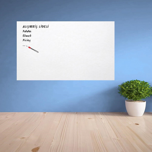 Ders Çalışma Yazı Tahtası Manyetik Duvar Stickerı 100x60 cm (4604)