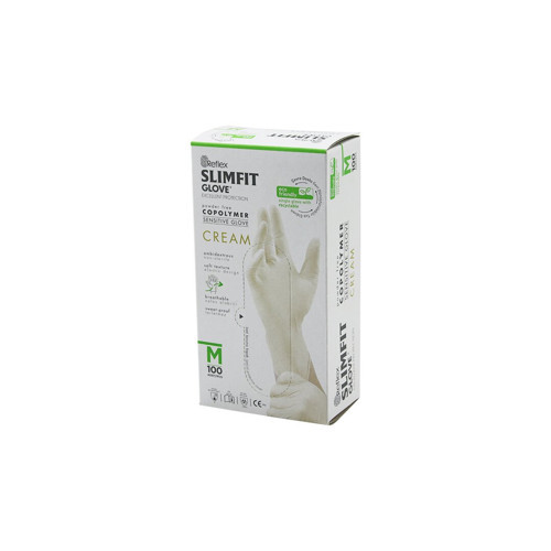 REFLEX SLİMFİT GLOVE KOD-029 M KREM PUDRASIZ MUAYENE ELDİVEN 100LÜ (4604)