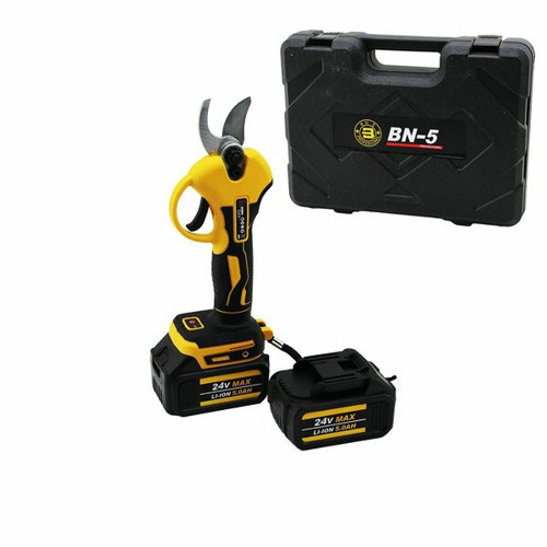 CORDLESS SHEAR YELLOW BN-5 HS-155 ŞARJLI BAĞ MAKASI 2 BATARYA - 24V 5.0AH (4604)