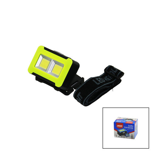 PİLLİ 3W COB LED KAFA LAMBASI FENER 3-KADEME IŞIK AYARI - FLAŞÖR 4.5V 150LÜMEN (4604)