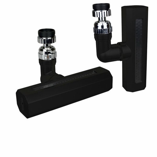 SİYAH GENİŞ 360 DERECE DÖNEBİLENOYNAR BAŞLIK - 4 MOD PERLATÖR ŞELALE MUSLUK UCU KTX-3288 (4604)