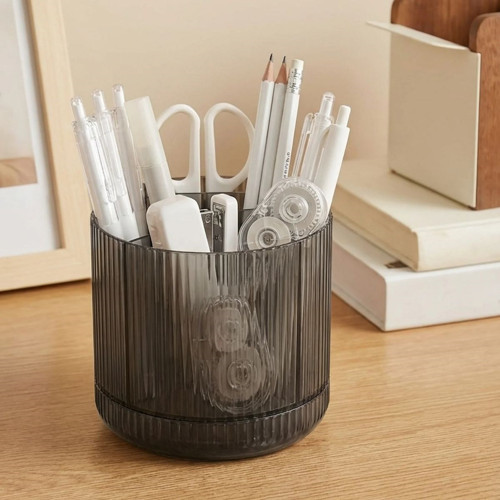 360° Dönebilen Plastik Organizer – Çok Amaçlı Mutfak, Banyo ve Makyaj Malzemesi Düzenleyici, Döner Masaüstü Stand (4604)