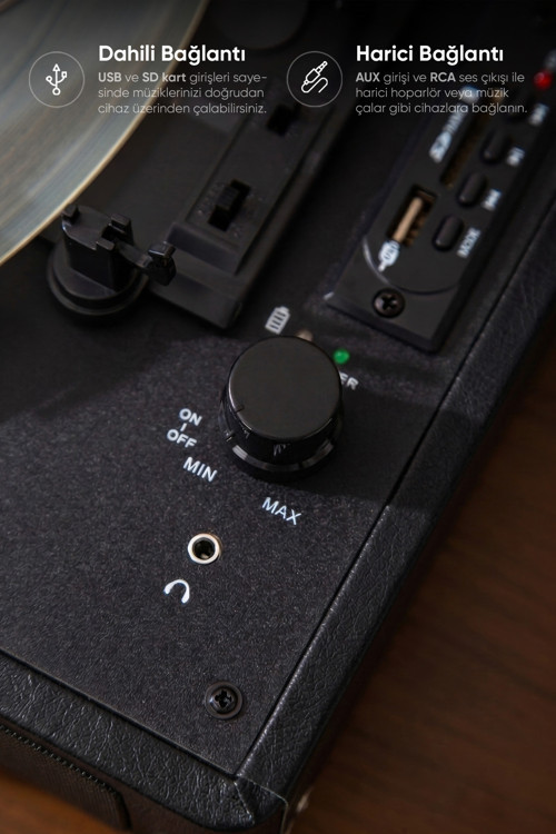 FR-P101 Zenitte Dahili Hoparlörlü Bluetoothlu Siyah Pikap