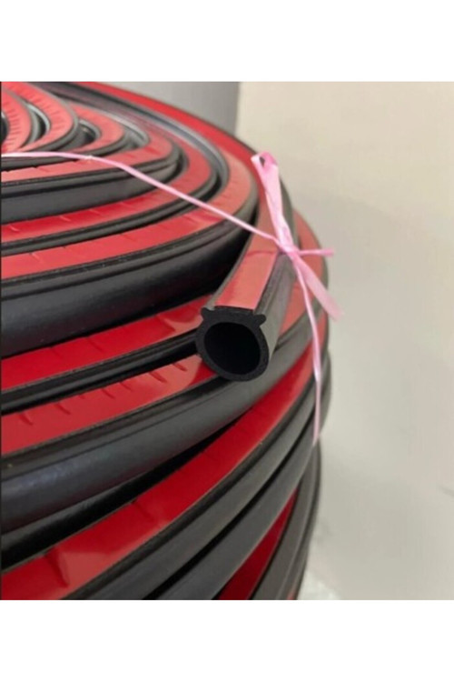 Sünger Bantlı Kapı Fitili ( Çap-15 Mm )- Bantlı Sünger - D Tipi Fitil [ 1 Adet 1 Metre )