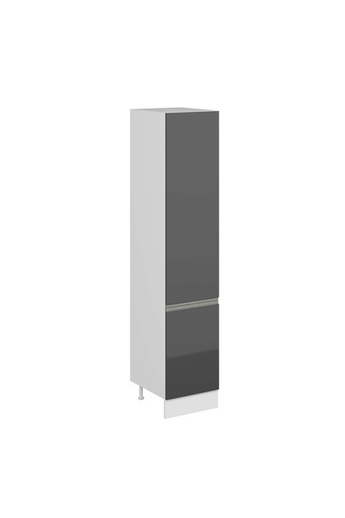 Mutfak Modül Hg_J 50-H240Cm Boy Dolabı Beyaz Antrasit Mdf