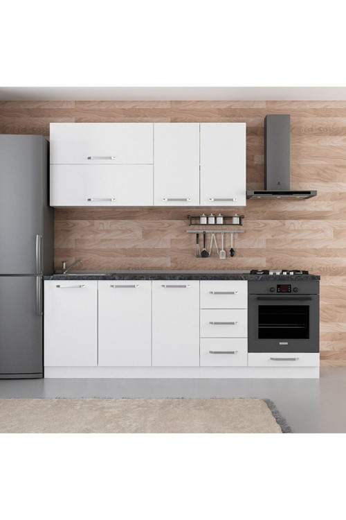 230 Cm Mutfak Dolabı Beyaz 230-b3