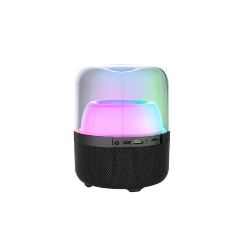 RS19 RGB Aydınlatmalı Bluetooth Stereo 10W Taşınabilir Hoparlör Siyah