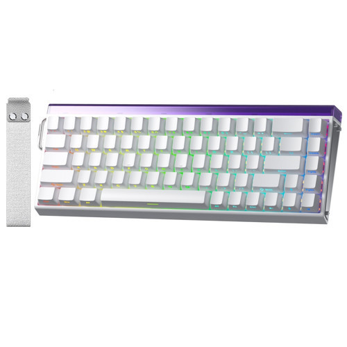 Hero 68 HE Manyetik Klavye Rapid Trigger Black King Switch 8000Hz RGB Neon TKL Hot Swap Oyuncu Klavyesi Beyaz