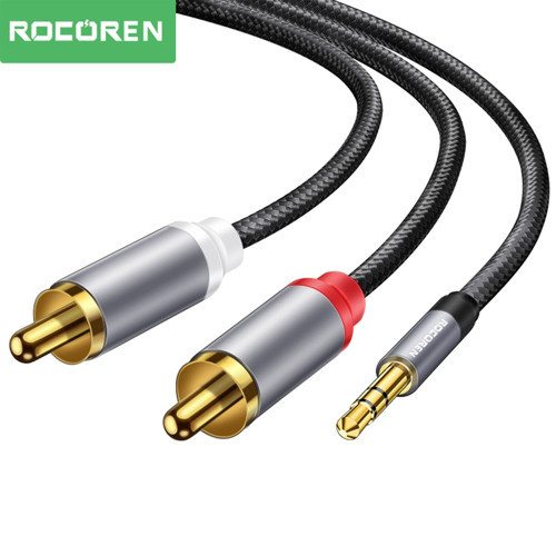 3.5mm AUX Jack to RCA Hi-Fi Ses Kablosu 3 Metre