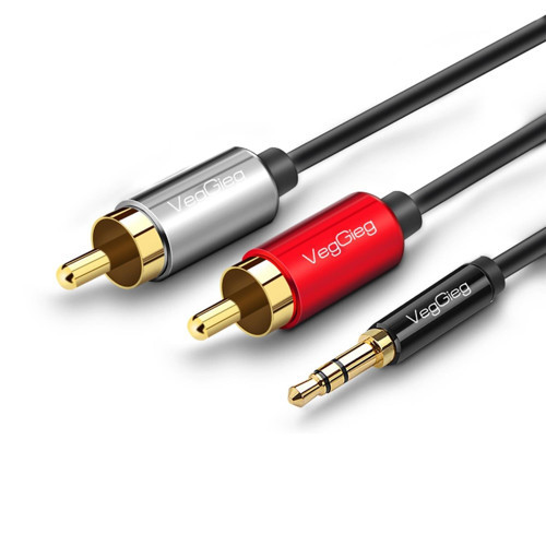 3.5mm AUX to 2 RCA Ses Kablosu 8 Metre