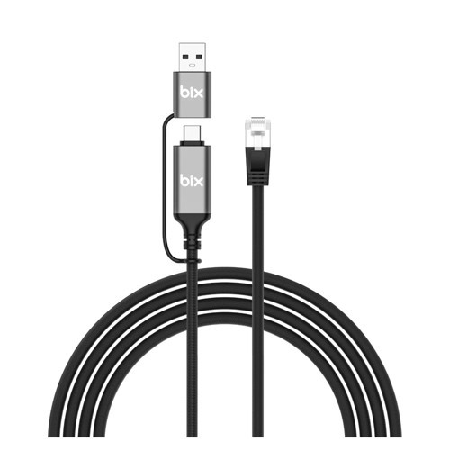 Type-C & USB-A to RJ45 Ethernet Dönüştürücü 1000Mbps Gigabit Thunderbolt 5 CAT6 Kablo 1.5 Metre