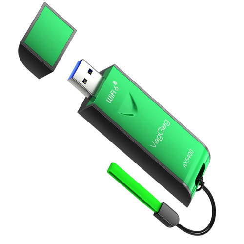 5400 Mbps 2.4GHz/5Ghz/6GHz Tri Band Alıcı Verici USB Wifi 6 Adaptör