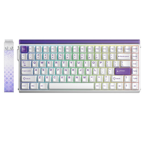 Hero 84 He Manyetik Klavye Rapid Trigger Black King Switch 8000Hz RGB Neon TKL Hot Swap Oyuncu Klavyesi Beyaz