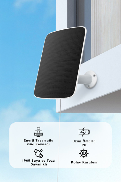 Cs-cmt-e Solar Şarj Paneli – Güneş Enerjili Kamera Paneli, Ip65 | Fynix Teknoloji