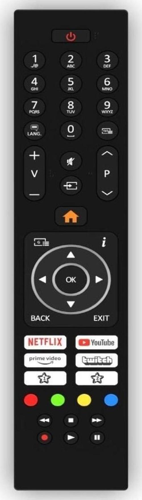 Jvc 39VAH305T Android Smart Tv Kumandası-mikrofonsuz