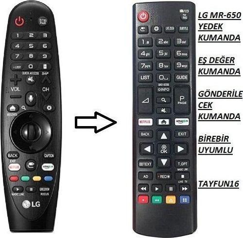 LG Led Tv Sihirli Kumanda AN-MR650A (YEDEK KUMANDASI)