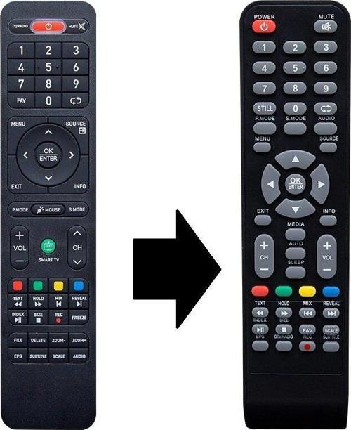 MORIO Android Smart LED TV Kumandası - Eşdeğer