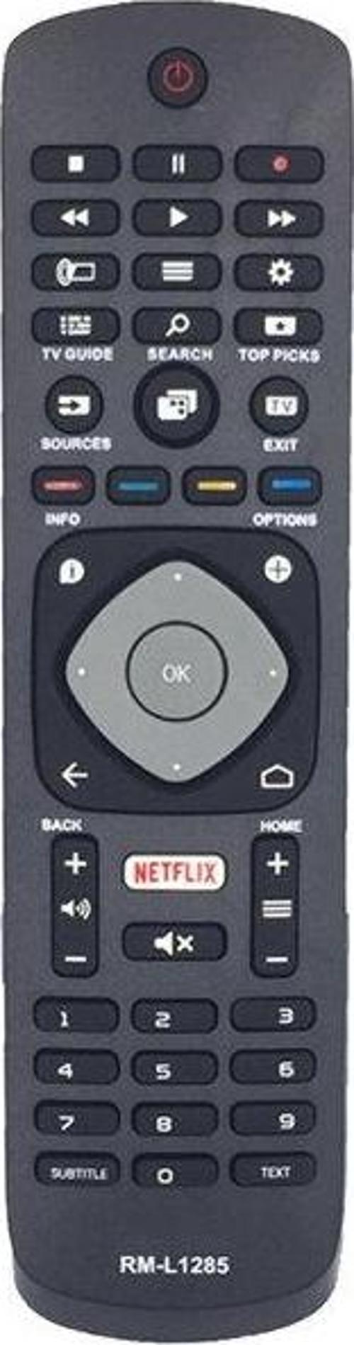Philips  49PUS6551/12 Uyumlu Klavyesiz Yedek Televizyon Kumandası