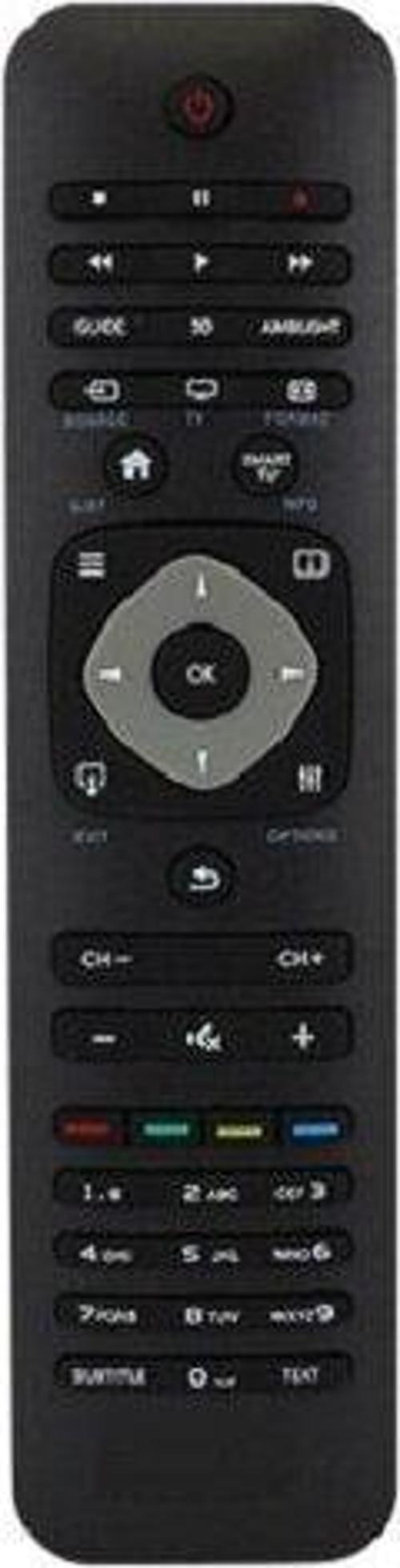 Philips 47PFL6158K/12 Uyumlu Klavyesiz Yedek Kumanda