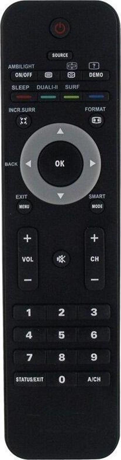 PHİLİPS 26HFL3233D;/10 Uyumlu Televizyon Kumandası
