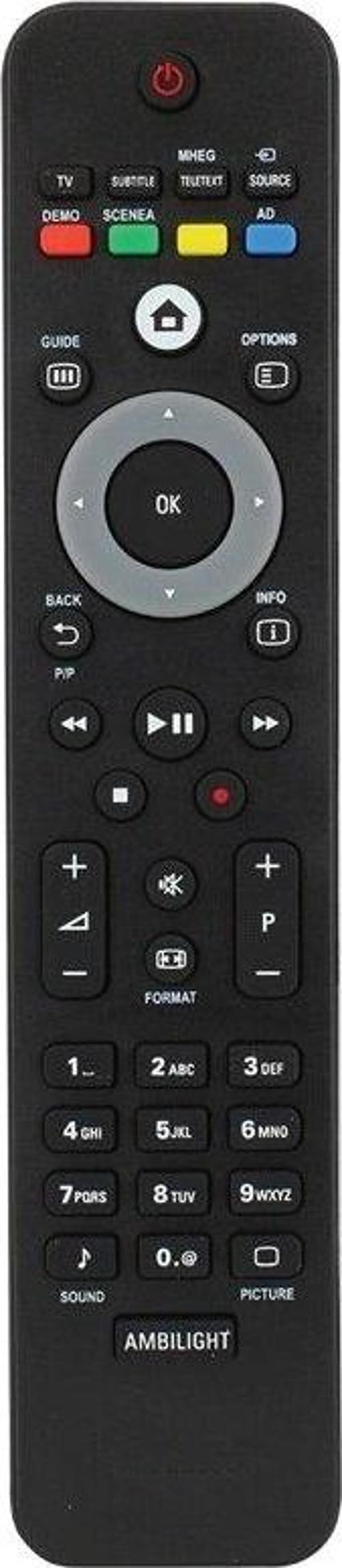 Philips 42PFL9664H/12 Uyumlu Lcd Televizyon Kumandası