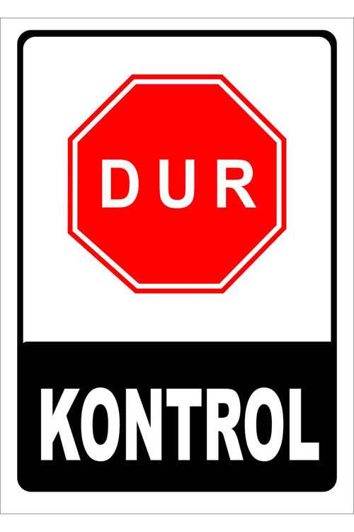 Dur Kontrol Levhası Levha 50X70 Cm Galvaniz Saç 0,4 Mm