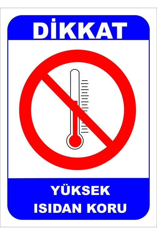 Yüksek Isıdan Koru Levhası Levha 15X21 Cm Sticker