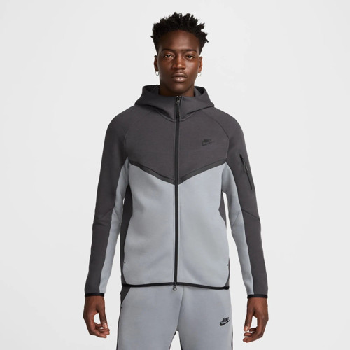 Tech Fleece FZ Windrunner Hoodie Erkek Gri Sweatshirt-SPORTXSTORE