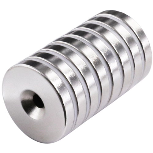 2 Adet 25X10/5X5,5 Mm Neodyum Mıknatıs Havşa Delikli Magnet Vida Atılabilir N35 Nikel Paslanmaz