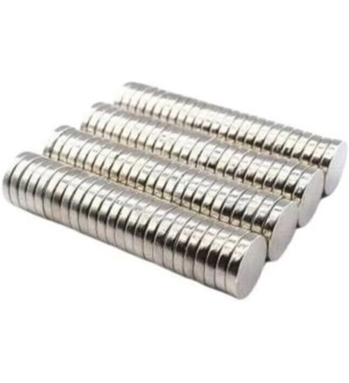 50 Adet 10X2Mm Yuvarlak Neodyum Mıknatıs Güçlü Magnet Nikel Kaplamalı