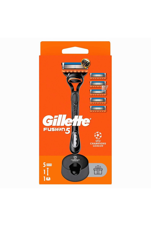 Fusion Tıraş Makinesi + 5 Adet Yedek Tıraş Bıçağı + Premium Stand Hediyeli Paket