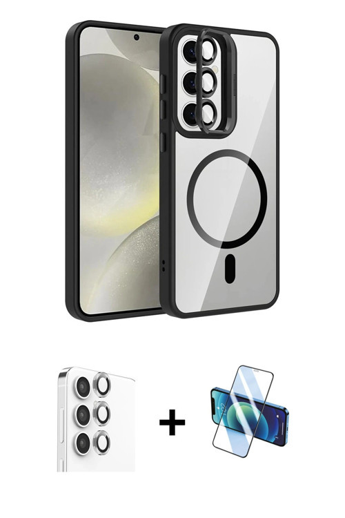 Galaxy S24 FE Kılıf Yadigar Asil Koleksiyonu - Siyah 3D Antistatik Seramik Nano Ekran Koruyucu