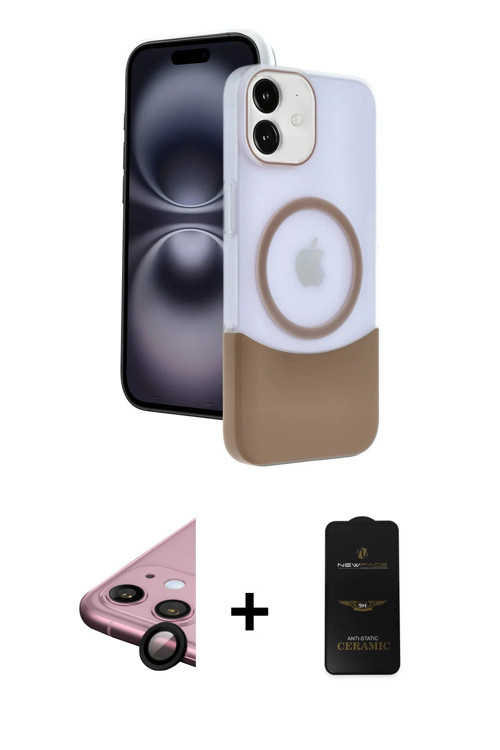 ieg™ iPhone 11 Kılıf Kozmos Form Özel Seri - Siyah 6D Antistatik Mat Seramik Hayalet Nano Ekran Koru