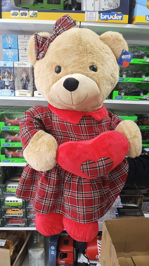 Oyuncak Kıyafetli Peluş Ayı Uyku Arkadaşım 80 cm Pelüş
