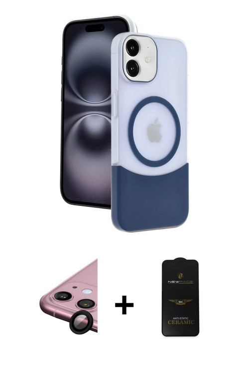 ieg™ iPhone 11 Kılıf Kozmos Form Özel Seri - Siyah 6D Antistatik Mat Seramik Hayalet Nano Ekran Koru