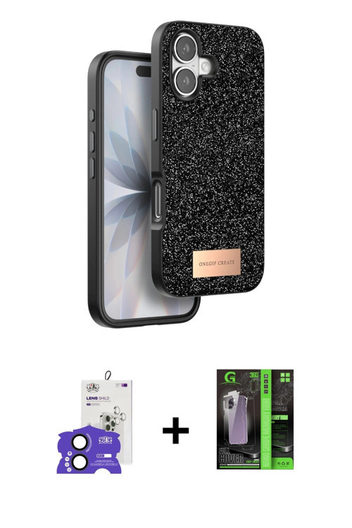 iPhone 17 Kılıf Vadi Klasik Serisi - Şeffaf 360 Full Body Arka Koruyucu + Siyah Bilvis Titan Ka