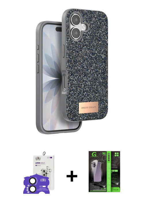 iPhone 17 Kılıf Vadi Klasik Serisi - Şeffaf 360 Full Body Arka Koruyucu + Siyah Bilvis Titan Ka